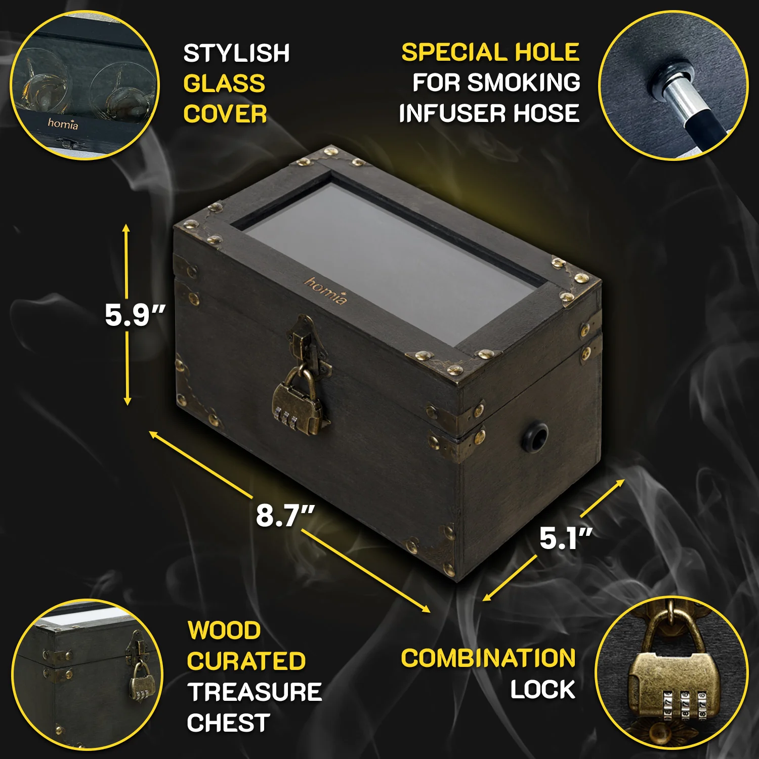 Birner Smoking Gun with Black Treasure Box - Image 3