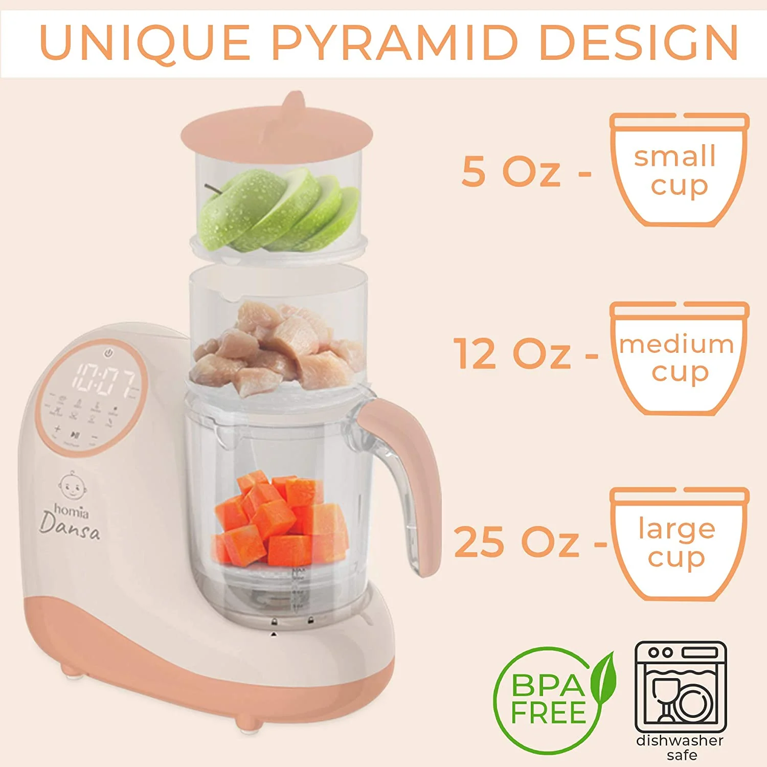 Dansa 8 in 1 Smart Baby Food Processor - Image 3