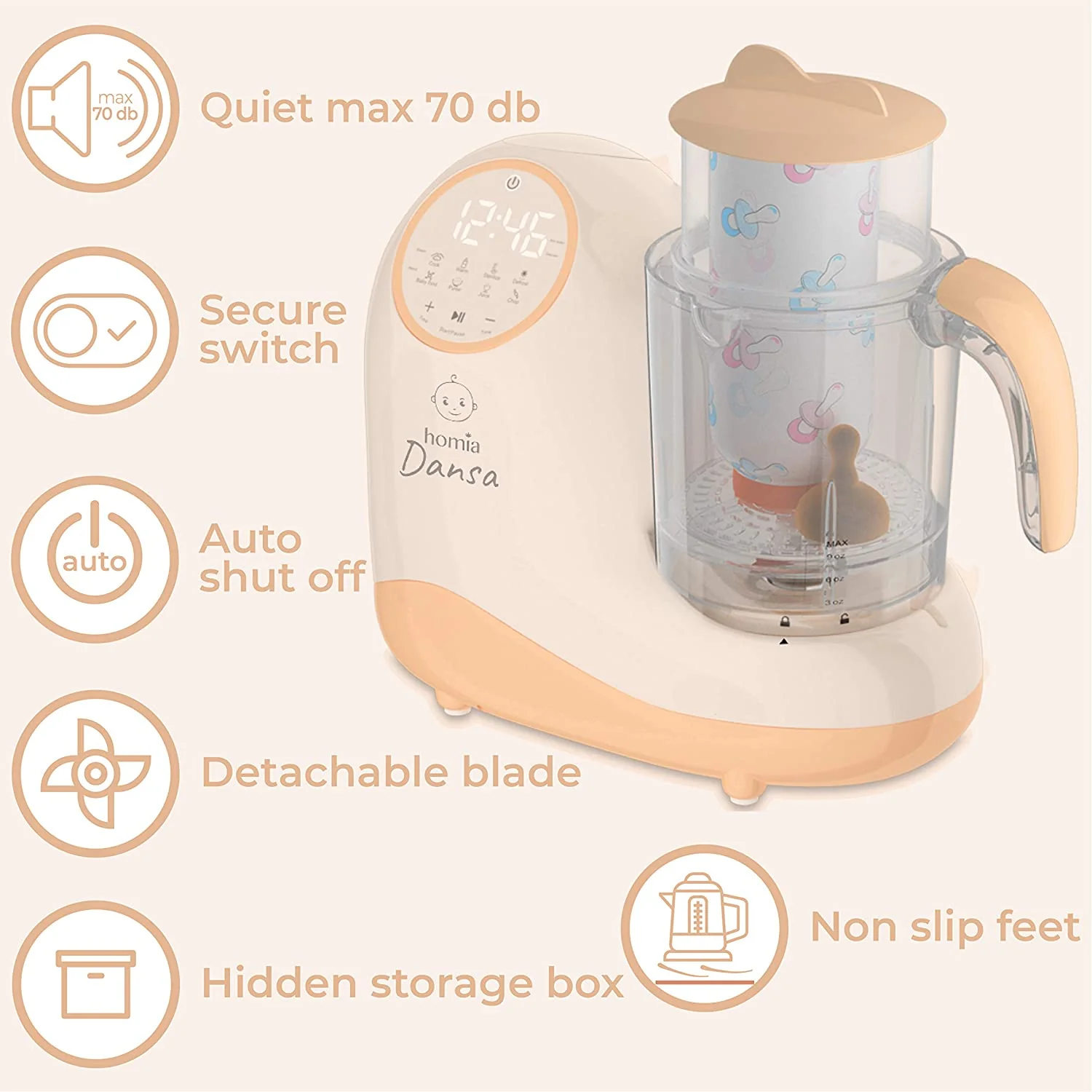 Dansa 8 in 1 Smart Baby Food Processor - Image 6