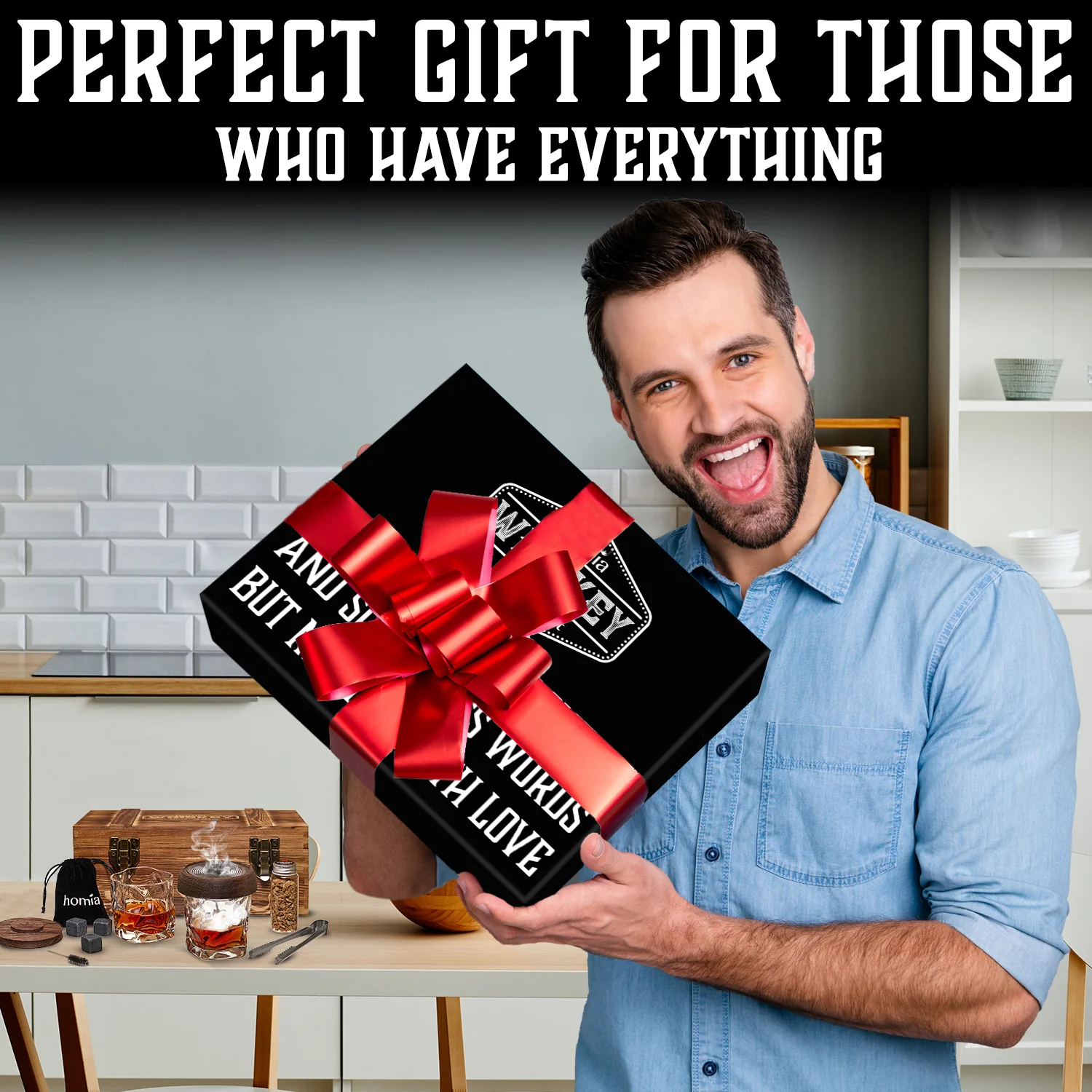 Whiskey Gift Set - Twisted Old Fashioned Glasses - 13 pcs - Image 5