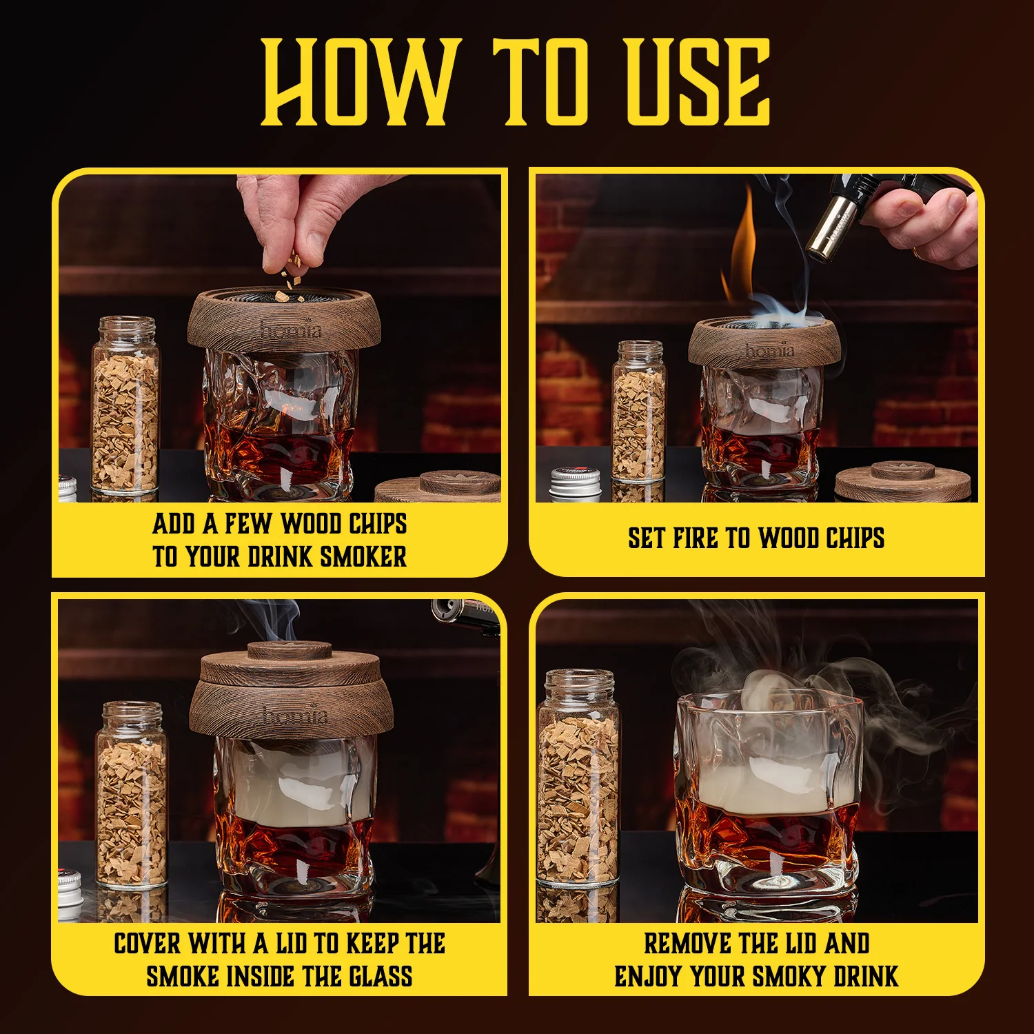 Whiskey Gift Set - Twisted Old Fashioned Glasses - 13 pcs - Image 7